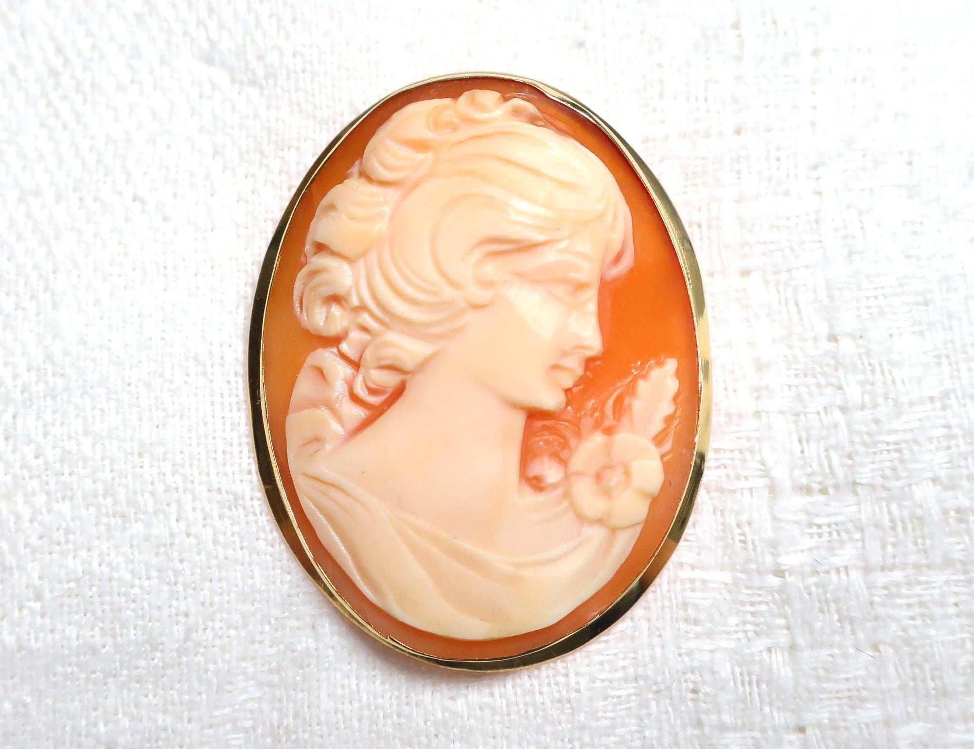 750 Gold Brooch - Etsy