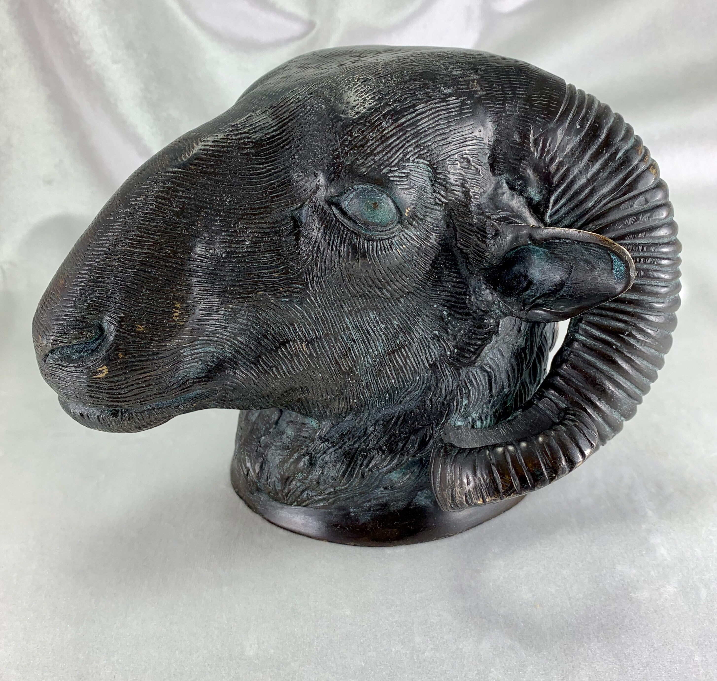 Antique Large Cast Bronze Rams Head Wall Hanging Sculpture - Etsy UK