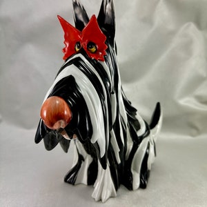 Antique Italy Guido Cacciapuoti Silvio Righetto Porcelain Scottish Terrier Dog Figurine image 2