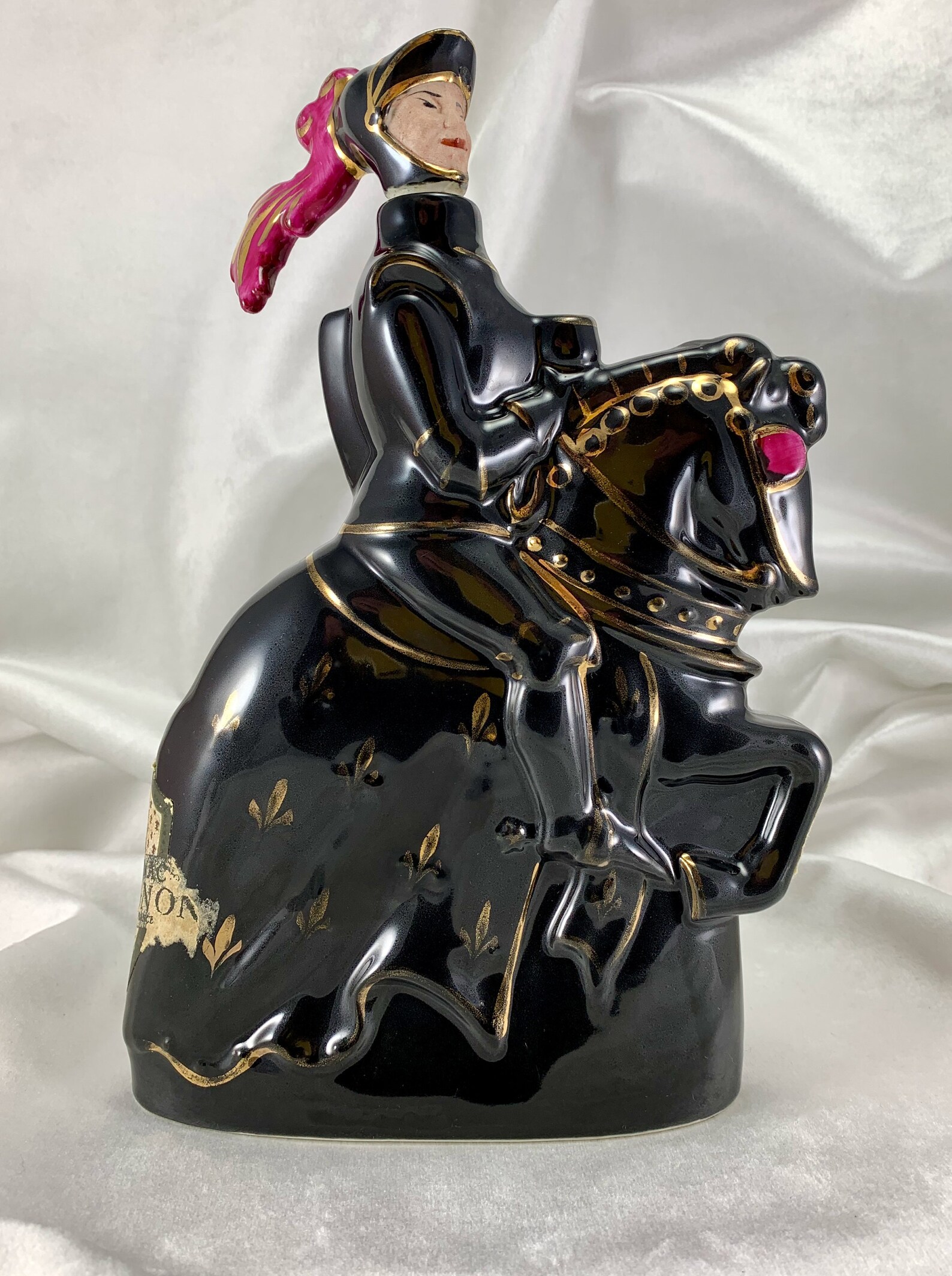 Vintage France Armagnac Knight on Horse Decanter Bottle Etsy