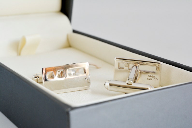 Vintage Kit Heath Solid Silver Cuff links 1990/'s Mens Accessories.