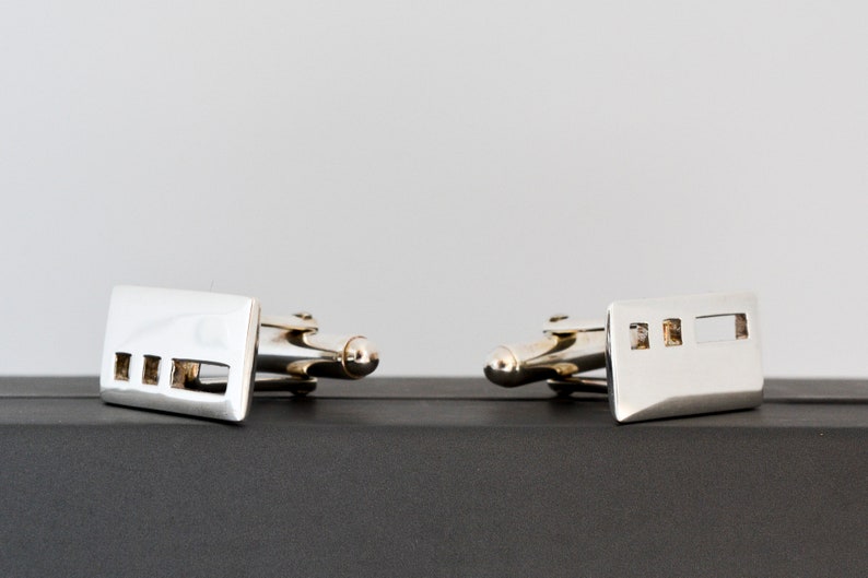 Vintage Kit Heath Solid Silver Cuff links 1990/'s Mens Accessories.