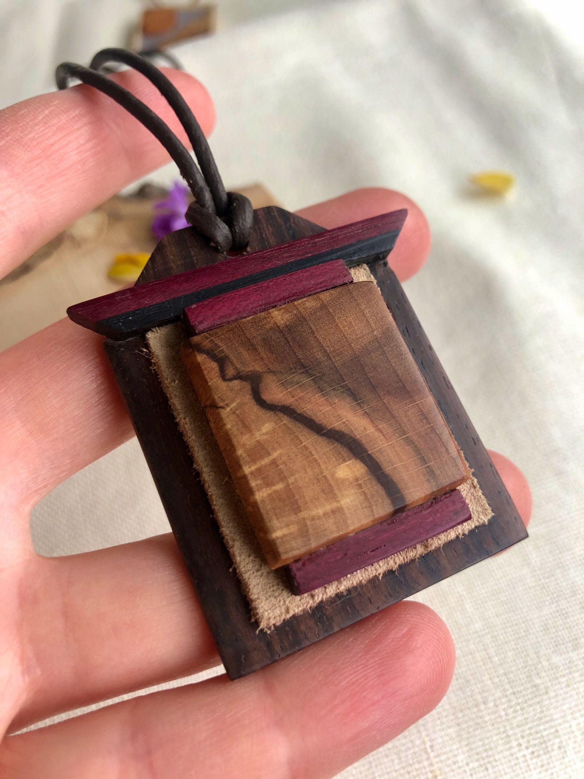 Wooden Pendant unique gifts wooden jewellery wood necklace Etsy