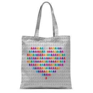 Love Each Other - A Reusable Shopping Tote Bag or Grocery Bag. A great Secret Santa Gift  Made in UK