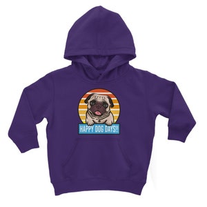 Pug Life Classic Kids Hoodie Childrens Hoody Kids Gaming Christmas Birthday, Secret Santa
