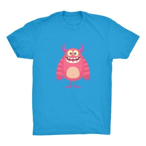 Happy Monster Organic Adult T-Shirt Gaming Christmas Birthday, Secret Santa