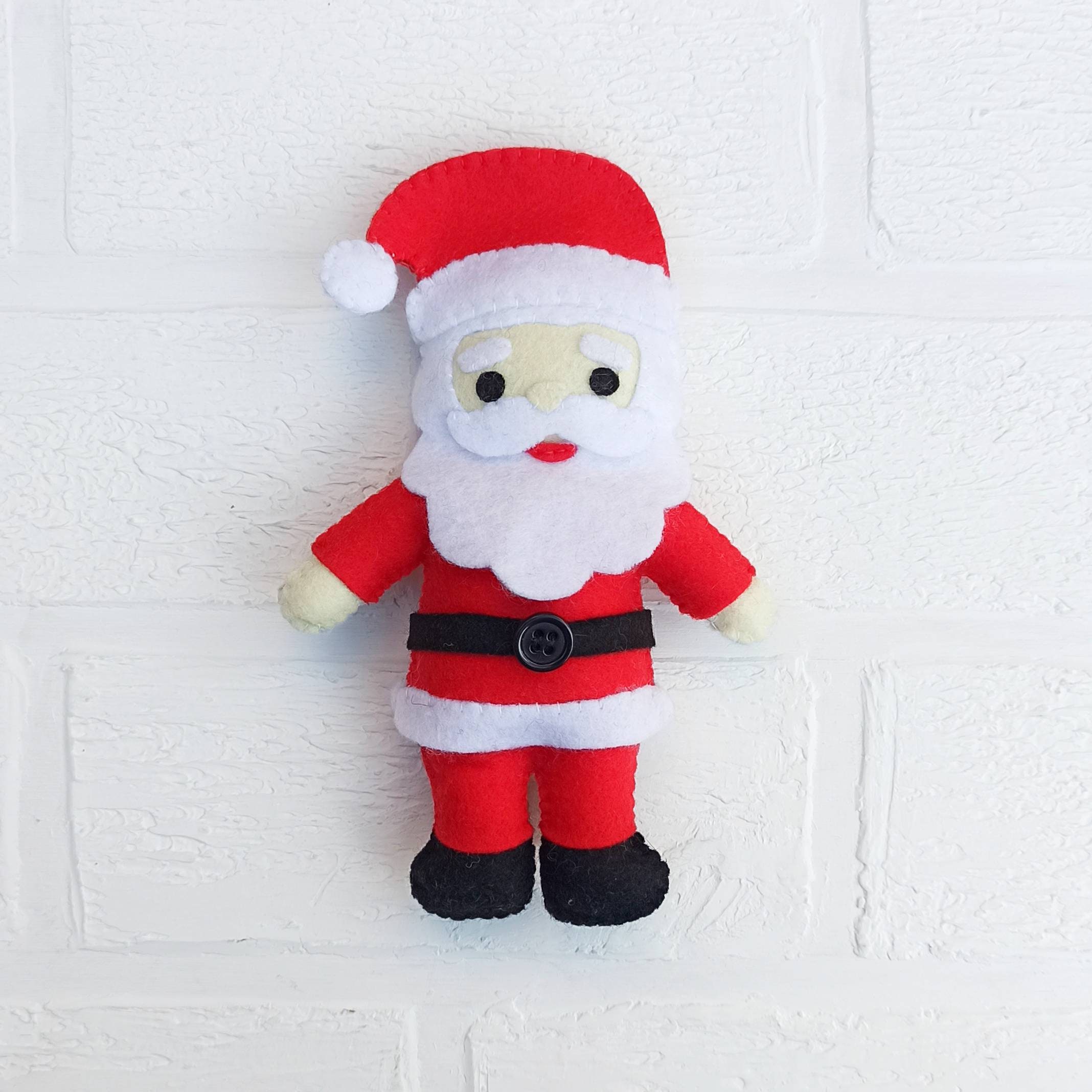 Christmas pattern felt Santa Claus pattern PDF Christmas Etsy