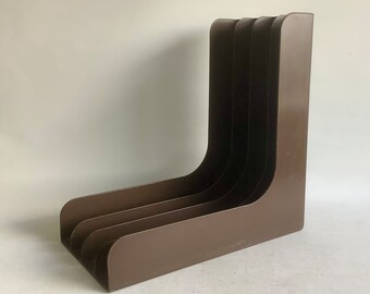 LP Houder - Vinyl Rek - Donkerbruin - Kunststof - Vintage