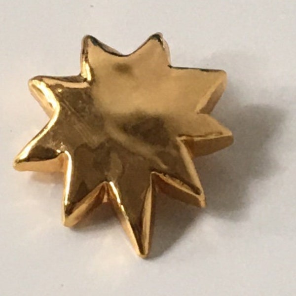 CHRISTIAN LACROIX vintage 1990 brooch star golden golden brooch French Paris chic!