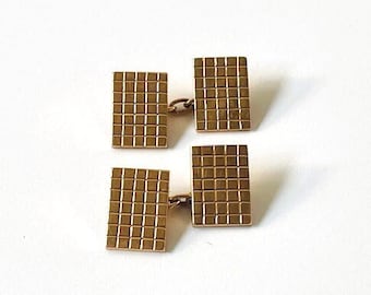 Vintage 1960 or 18k boutons de manchette cufflinks