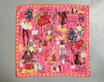 CHRISTIAN LACROIX silk scarf square silk scarf fashion sketch