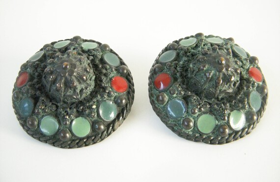 Jean-paul GAULTIER Vintage Clip-on Earrings 1980 80's - Etsy Jean-paul GAULTIER Vintage Clip-on Earrings 1980 80's - Etsy