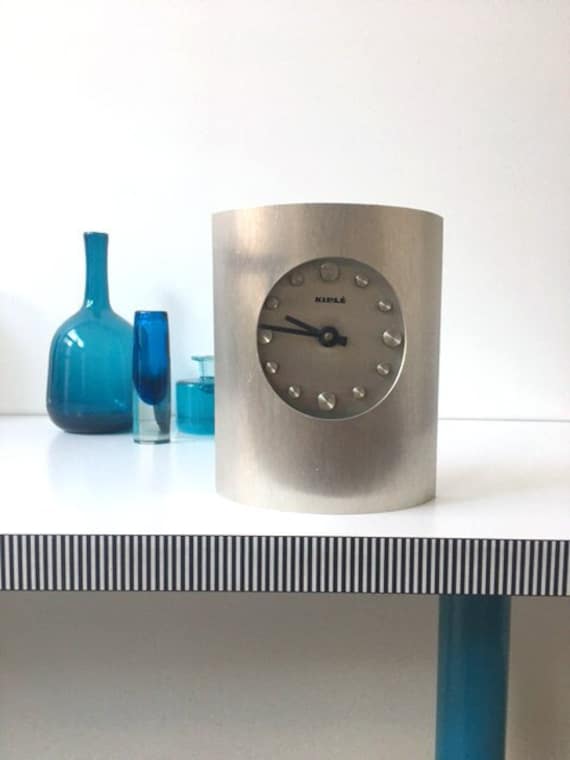 Kiple Vintage 1960 Pendule Design Horloge à Suspendre ou Poser French Mid Century