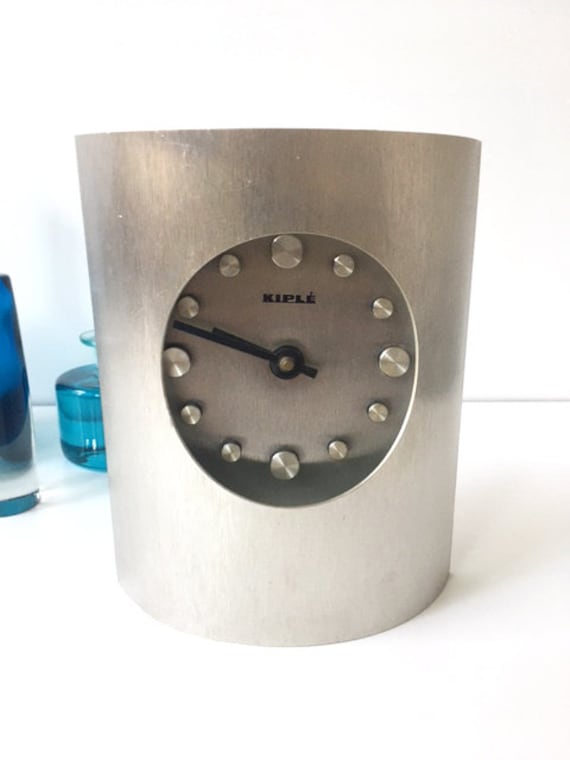 Horloge Murale Kiplé – Bois Rose, Années 60/70 (vintage, Reconditionnée)