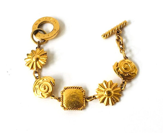 CARVEN PARIS vintage bracelet métal doré - Etsy 日本