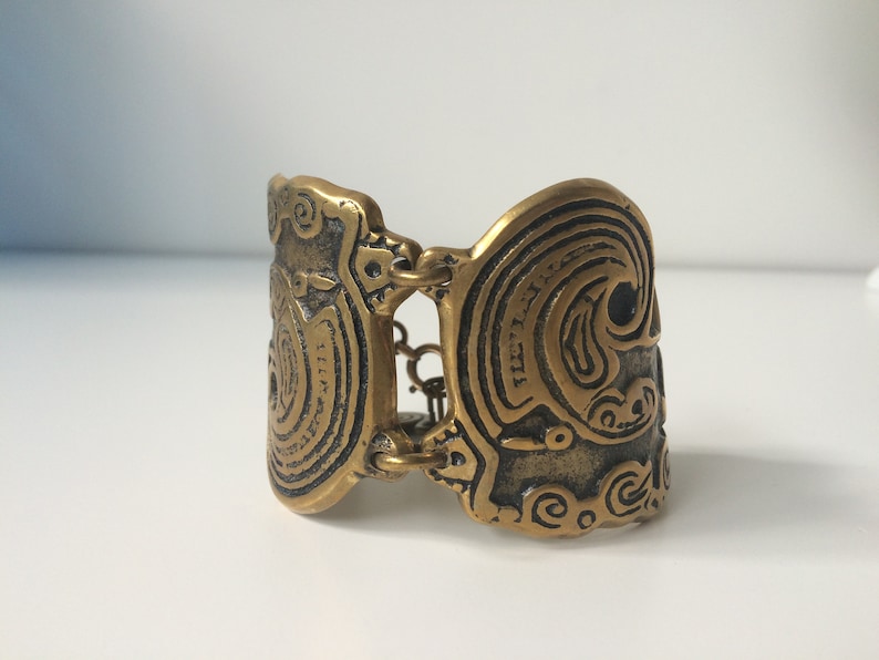 Bracelet Moderniste Plaqué Or 24K - Création Artisanale Française - Occasion - Style épuré