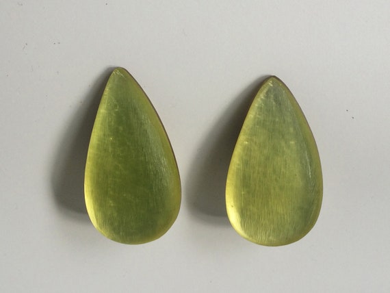 CHRISTIAN MIGEON earrings clip vintage resin clip