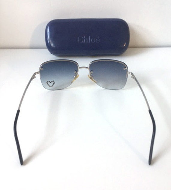 CHLOE Vintage Sunglasses Sunglasses Chloé Heart Rhinestone  display picture 1