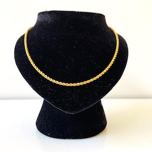 18K GOLD 750 Twisted chain 18K gold necklace