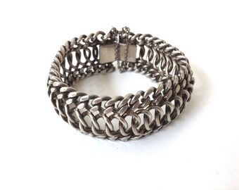 Bracelet argent vintage 1960