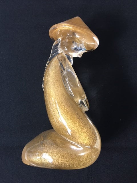 ムラーノ スワン アルキメデセグソ グリーン アラバストロンガラスの