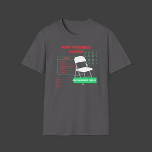 Unisex Black Unity Riverfront Folding Chair MVP T-Shirt w/ Stats Charcoal