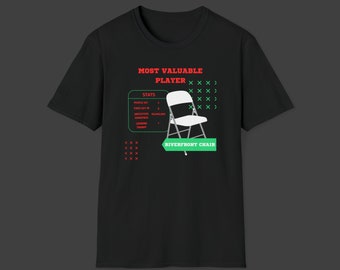 Unisex Black Unity Riverfront Folding Chair MVP T-Shirt w/ Stats