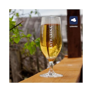 Leonardo beer glass with engraving as a birthday gift - Personalized beer glass - Gift idea for husband - Father's Day gift - Name