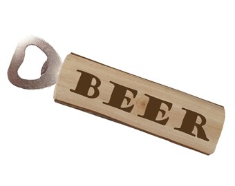 Flesopener – Bieropener als cadeau – Capsuleopener met gravure – Verjaardagscadeaus – Vaderdagcadeau – BIER