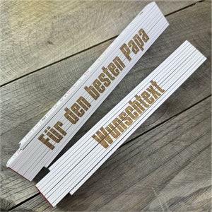 Folding rule with name personalized - with deep engraving - folding rule with name 2 m - Father's Day gift for dad and grandpa - folding rule dad