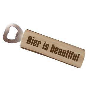 Flessenopener – Bieropener als cadeau – Doppenopener met gravering – Verjaardagscadeaus – Vaderdagcadeau – Beer Is Beautiful
