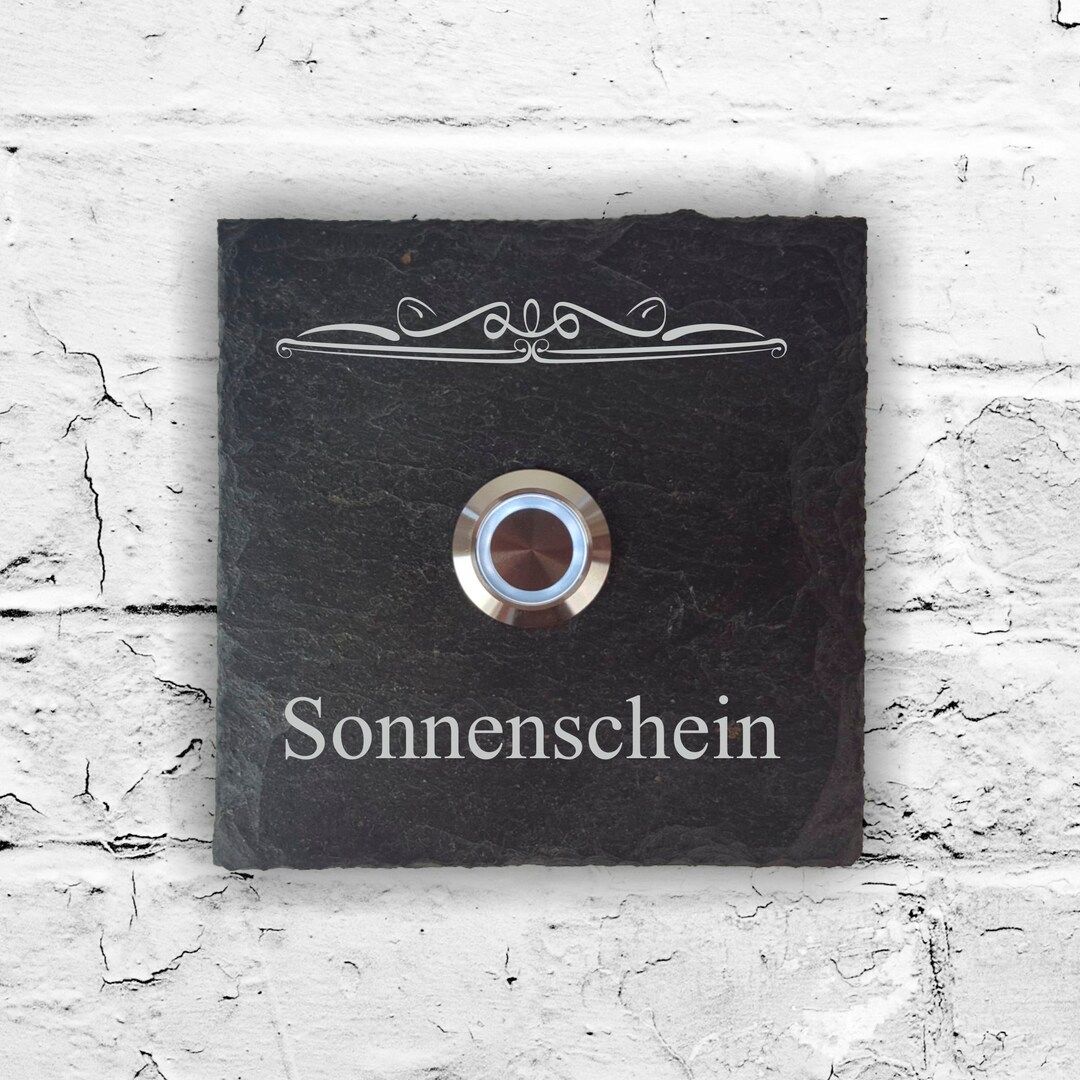Doorbells Slate Doorbell Sign Doorbell With Engraving Doorbell With ...