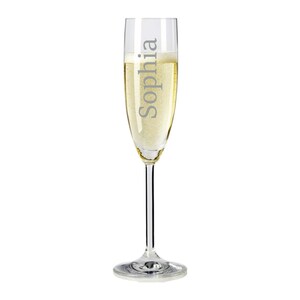 Leonardo champagne glass with engraving as a birthday gift Personalized champagne glass Gifts for women Mother's Day gift Name image 4