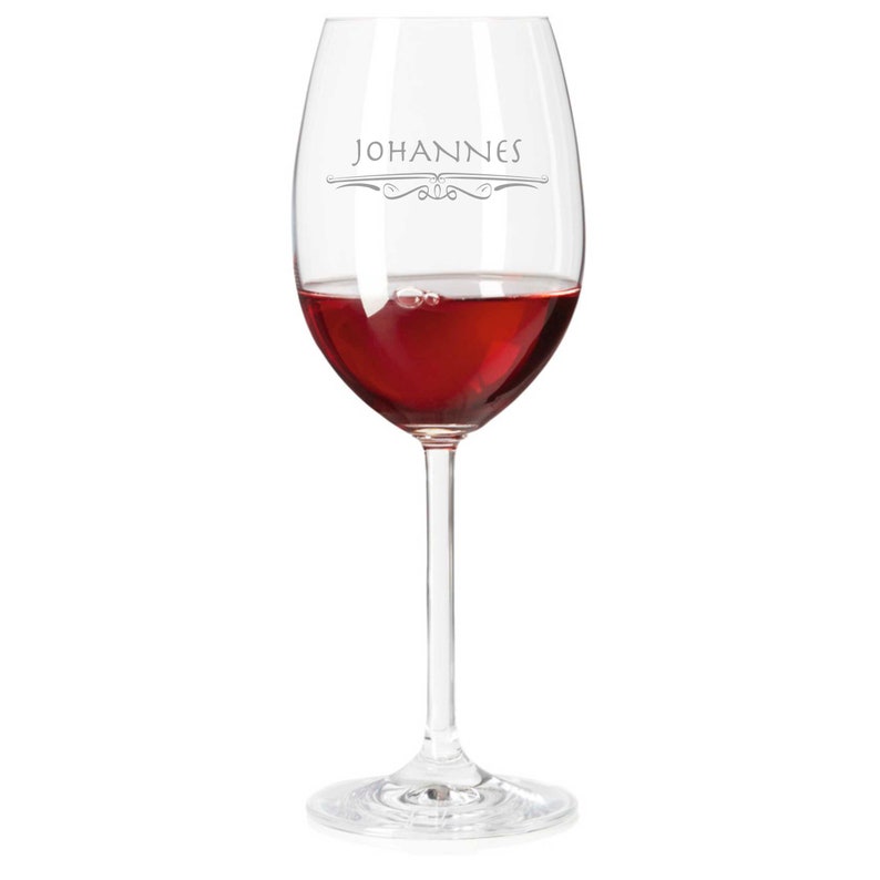 Leonardo Weinglas mit Gravur als Geburtstagsgeschenk Geschenke für Frauen Muttertagsgeschenk Rotwein Name Bild 4