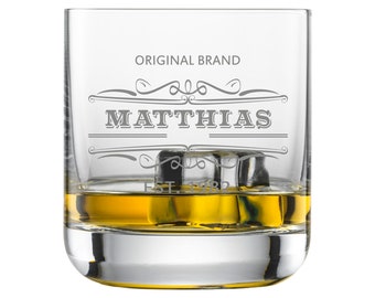 Whiskyglas mit Gravur als Geburtstagsgeschenk – Personalisiertes Whiskyglas – Geschenkidee für Mann und Frau – Vatertagsgeschenk - Original