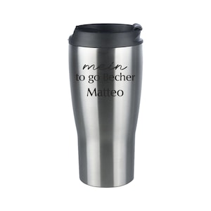 Thermobecher Personalisiert – Kaffeebecher To Go mit Name – Thermobecher To Go mit Gravur – Geschenkidee zum Geburtstag – To Go