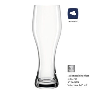 Leonardo Weizenglas mit Gravur als Geburtstagsgeschenk Personalisiertes Bierglas Geschenkidee für Mann Vatertagsgeschenk Bierfass Bild 4