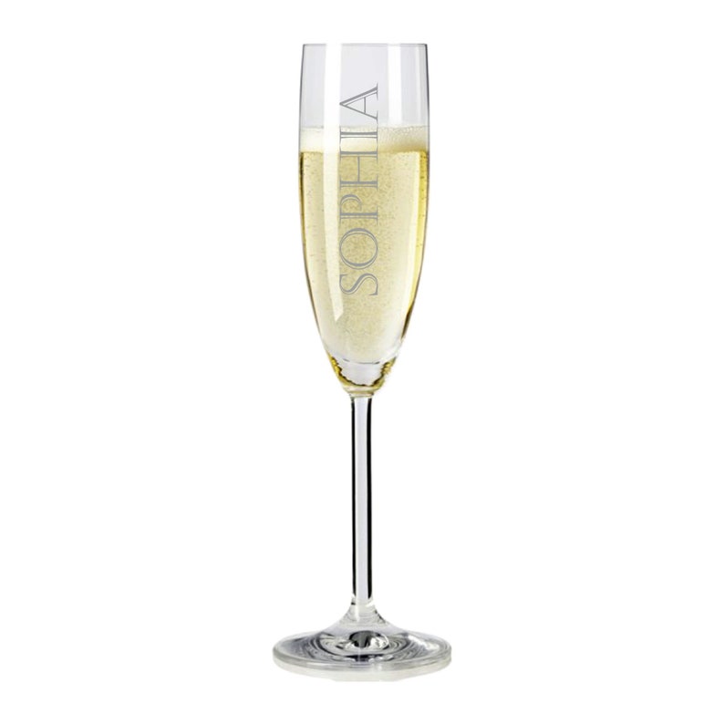 Leonardo champagne glass with engraving as a birthday gift Personalized champagne glass Gifts for women Mother's Day gift Name image 2