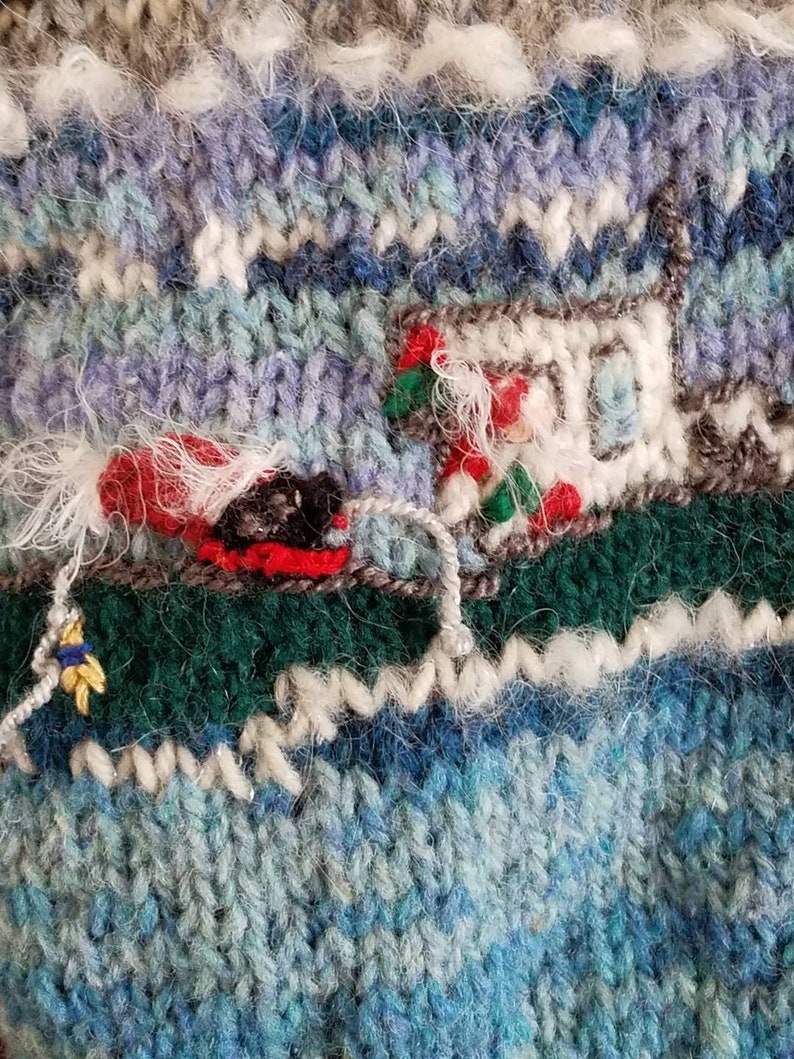 Hand knitted Christmas Stocking Maine Coast Christmas