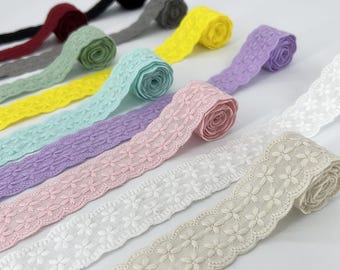 1,1" breed katoenen kant, retrostijl, kanten rand, doe-het-zelfartikelen, bruiloftsfeestdecor, hoofddeksels naaien Accessoires260629