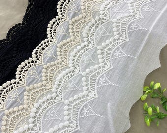 5.8" Wide Cotton  Lace, Retro Style, Lace Trim, DIY Craft Supplies, Wedding Party Decor, Sewing Headwear Accessories26711
