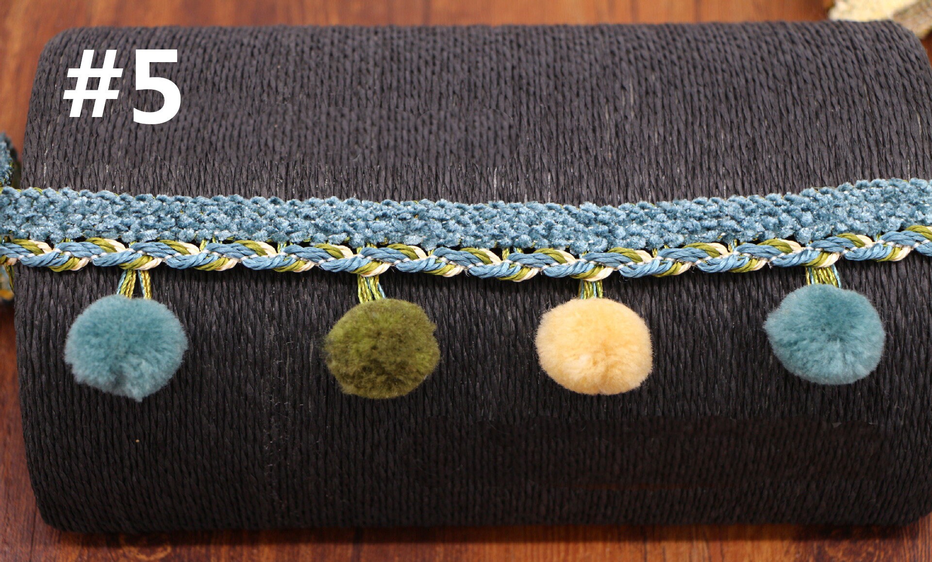 1-10Yards Pom Pom Trim Ball Ribbon MINI Fabric Pearl Pompom Fringe Ribbon  Sewing Lace Kintted
