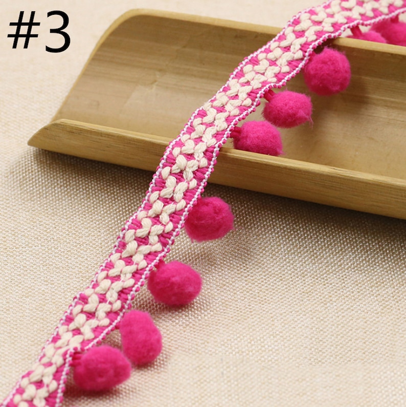 10 Yards Pom Pom Trimfabric Sewing Accessories Pompom Trim Etsy