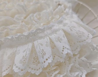 1.9" Wide Cotton  Lace, Retro Style, Lace Trim, DIY Craft Supplies, Wedding Party Decor, Sewing Headwear Accessories260305