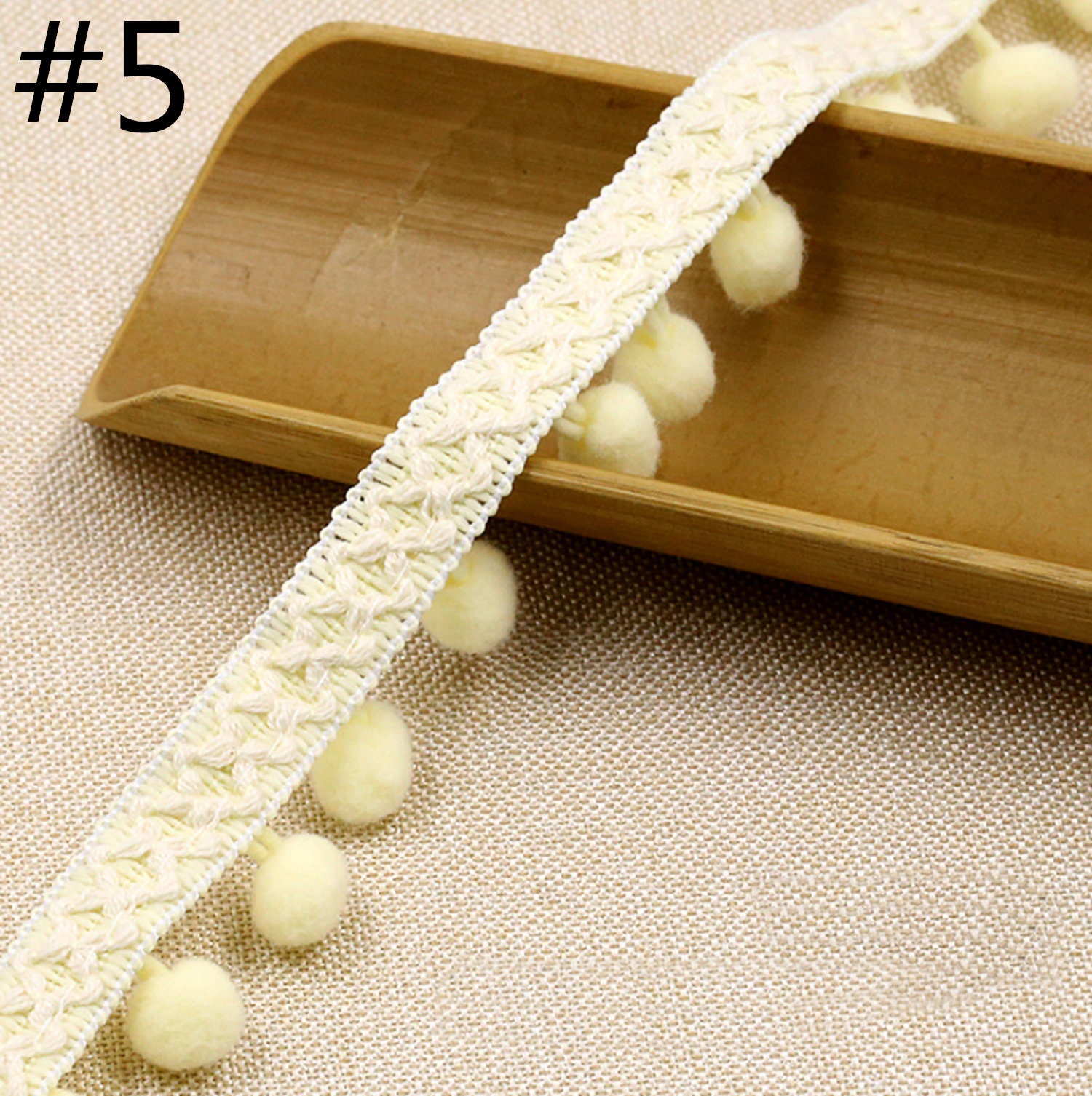 10 Yards Pom Pom Trimfabric Sewing Accessories Pompom Trim Etsy