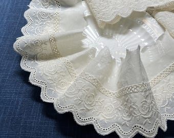 3.3" Wide Cotton  Lace, Retro Style, Lace Trim, DIY Craft Supplies, Wedding Party Decor, Sewing Headwear Accessories260319