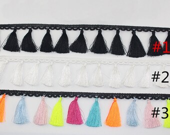 Kleurrijke handgemaakte kwastjes Trim, sjaal versieringen, geweldig voor home decor &sieraden maken voor bruidsjurk, millinery, kostuums designLS668
