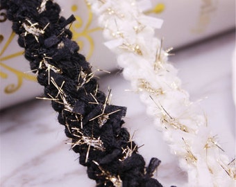 2 Yards, Headwear Trimming , Jewelry Making for bridal dress,  costumes design,for Dresses, Collar, Cuffs, Jacket trim  2109301