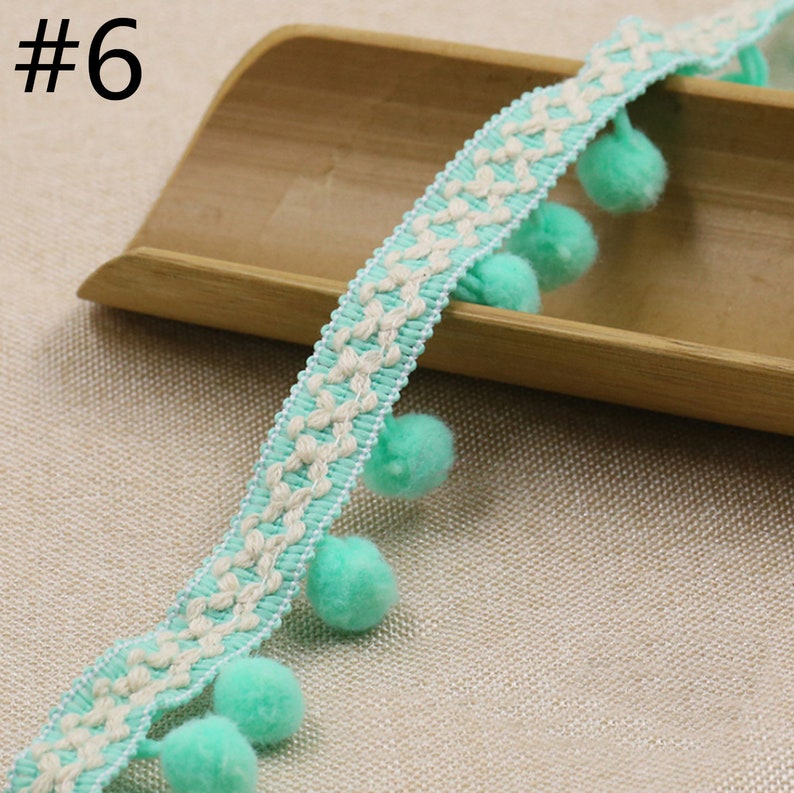 10 Yards Pom Pom Trimfabric Sewing Accessories Pompom Trim Etsy