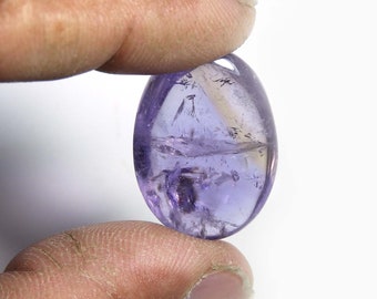 100% Natural Quality Amethyst Gemstone,Gorgeous Purple Amethyst Cabochon, Oval Shape Amethyst Loose Gemstone For jewellery 28 Cts. MI33-04